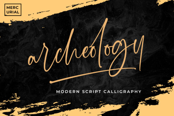 Archeology Font: A Confident Script for Handmade Brands