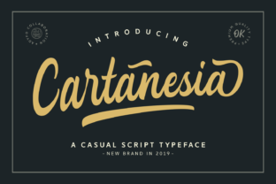 Cartanesia Font: A Bold Handwritten Typeface for Branding