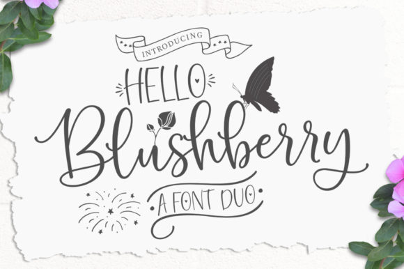 Designing with Hello Blushberry Duo: A Playful Script Font for Brands
