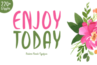 Enjoy Today: A Modern Script Font for Editorial Design