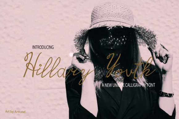 Hillary Youth: A Handwritten Typeface for Elegant Branding
