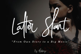 Latter Slant: A Refined Script Typeface for Editorial Design