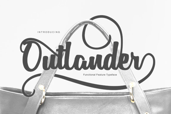Outlander Font: A Bold Script for Editorial Design