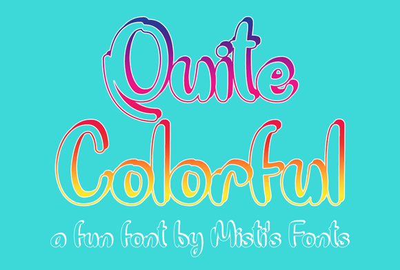Quite Colorful: A Playful Typeface for Editorial Design