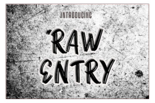 Raw Entry Font: A Handwritten Touch for Authentic Brands