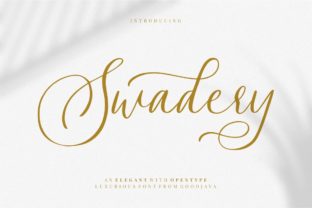 Swadery: The Modern Script Font for Scroll-Stopping Brand Content